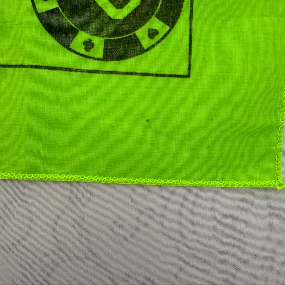 Austin Gamblers Texas Profesional Bull Riding Team Neon Green Bandana Gear - Picture 11 of 11